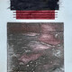 Torn Apart <br>Collagraph with collaged decorative paper<br>16&rdquo; x 8&rdquo;