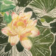 Flowering Lotus<br>Linocut<br>17.5&rdquo; x 11.5&rdquo;