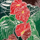Anthurium for Pearl<br>Linocut<br> 10&rdquo; x �8&rdquo;