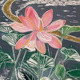 Flowering Lotus�<br>Linocut<br> 17.5&rdquo; x 11.75&rdquo;