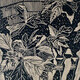 Climbing Flowers<br>Linocut<br>16.5&rdquo; x 11.5&rdquo;