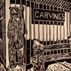 Carvings<br>Linocut<br> 12&rdquo; x 9&rdquo; �